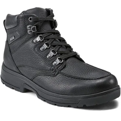 Rockport Ezra Mens Waterproof Leather Winter & Snow Boots In Black