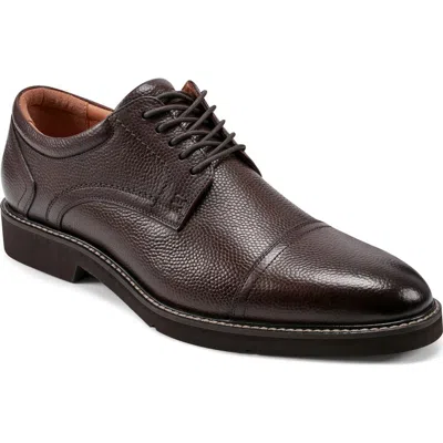 Rockport Findlay Cap Toe Derby In Dark Brown
