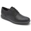Rockport Garett Plain Toe Mens Suede Round Toe Oxfords In Black