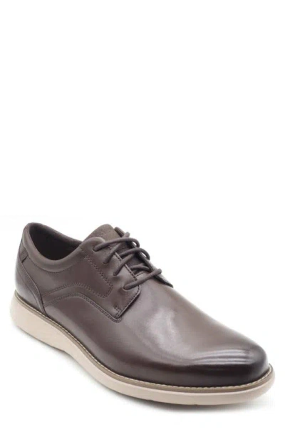 Rockport Garett Plain Toe Derby In Brown