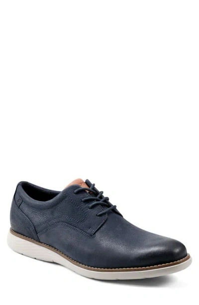 Rockport Garett Plain Toe Derby In Dark Blue
