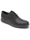Rockport Garett Plain Toe Mens Suede Round Toe Oxfords In Grey