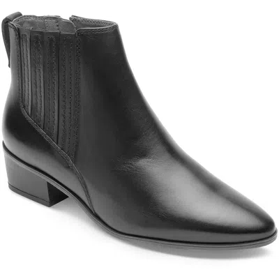 Rockport Geovana Womens Leather Chelsea Boots In Black
