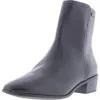 Rockport Geovana Womens Leather Waterproof Ankle Boots In Black