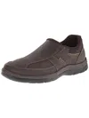 Rockport Get Your Kicks Mens Leather Apron Toe Loafers In Brown