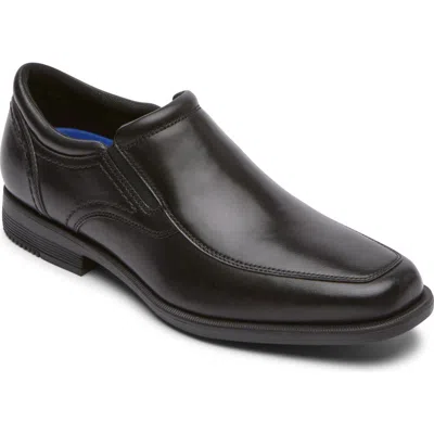 Rockport Isaac Apron Toe Slip-on Shoe In Black