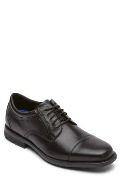 Rockport Isaac Cap Toe Derby In Black