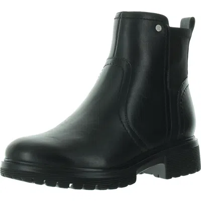 Rockport Isalina Womens Zipper Leather Booties In Black