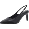 Rockport Jolie Womens Cushioned Footbed Leather Slingback Heels In Black Leather