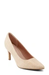 Rockport Juliet 2 Pointed Toe Pump In Light Natural