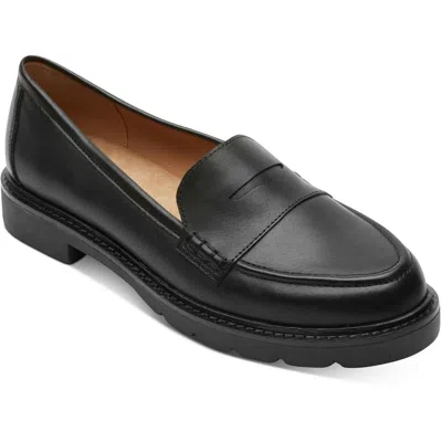 ROCKPORT KACEY PENNY WOMENS PADDED INSOLE LEATHER LOAFERS
