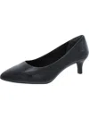 Rockport V7839g1002279 Womens Memory Foam Leather Kitten Heels In Black