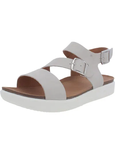 Rockport Kells Bay W Asym Womens Leather Casual Flat Sandals In White