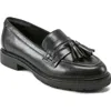 Rockport Kiara Tassel Loafer In Black Leather