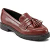 Rockport Kiara Tassel Loafer In Dark Natural Leather