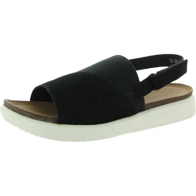 Rockport Kyra Womens Suede Slingback Sandals In Black