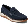 Rockport Lance Loafer In Dark Blue