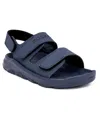 Rockport Little And Big Boys Quillen Open Toe Flat Sandals In Navy