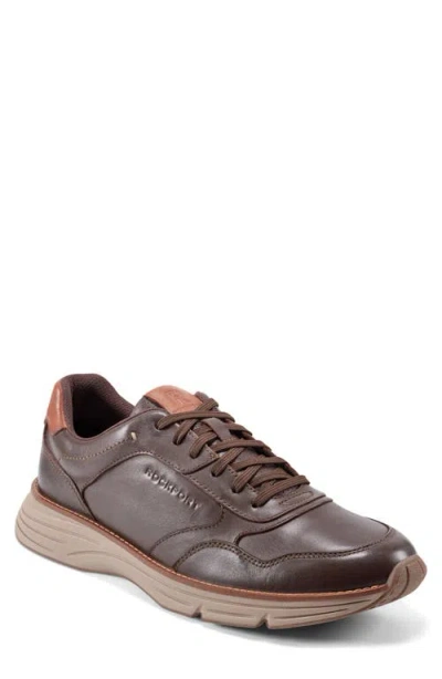 Rockport Low Top Leather Sneaker In Black