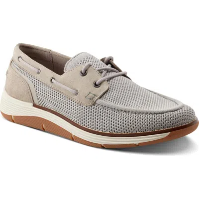 Rockport Lyall Boat Shoe In Taupe