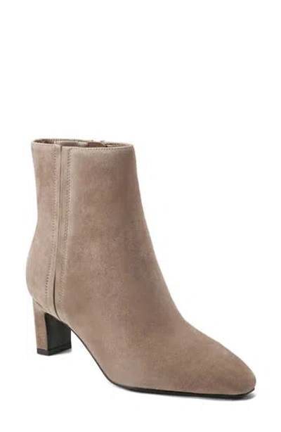 Rockport Marisa Bootie In Taupe Suede