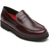Rockport Maverick Penny Loafer In Burgundy