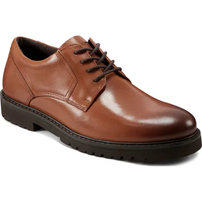 Rockport Maverick Plain Toe Derby In Medium Natural