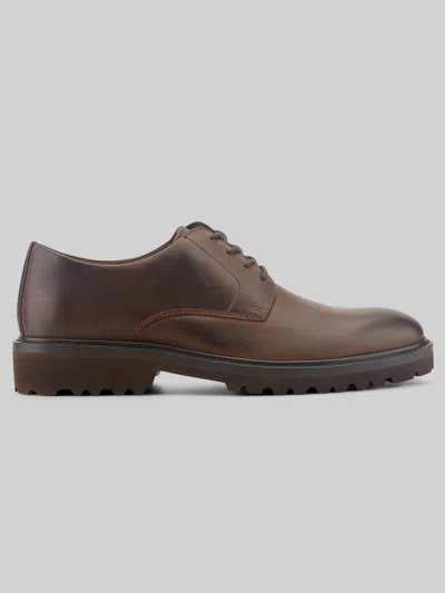 Rockport Max Lug Sole Plain Toe Oxfords Dark In Brown