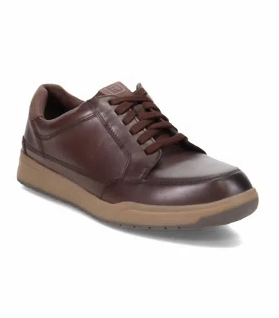 Rockport Men's Bronson Lace To Toe Sneakers - Wide In Dark Brown In Multi
