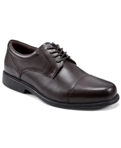 Rockport Men's Charles Road Cap Toe Dress Shoe In Dark Brown