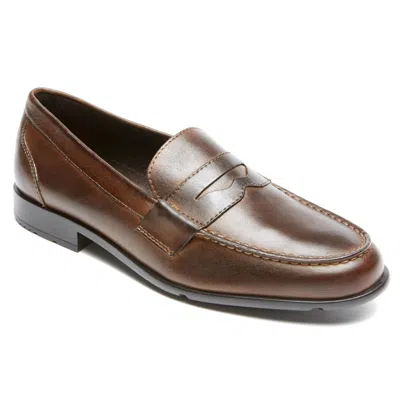 Rockport Men's Classicloaferpenny In Dark W In Brown