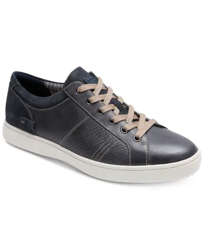 Rockport Men's Colle Tie Slip On Sneaker Shoes In Blue,gray