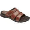 Rockport Darwyn Mens Leather Slip-on Slide Sandals In Multi