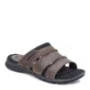 Rockport Darwyn Leather Slide Sandal In Brown