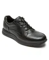 Rockport Edge Hill Apron Toe Sneaker In Black Leather