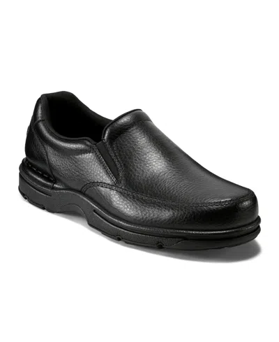 Rockport Keefer Almond Toe Dress Loafers In Black