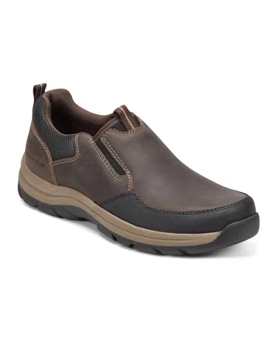 Rockport Men's Falcon Casual Round Toe Slip-on Shoes In Brown