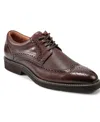 Rockport Fallo Wingtip Derby In Dark Brown Leather