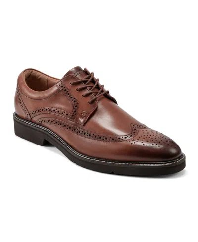 Rockport Men's Fallo Wingtip Lace Up Dress Shoe In Tan Leather