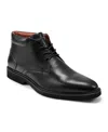 Rockport Flynn Plain Toe Derby Boot In Black Leather