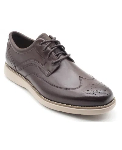 Rockport Men's Garett Wing Tip Comfort Shoes In Brown
