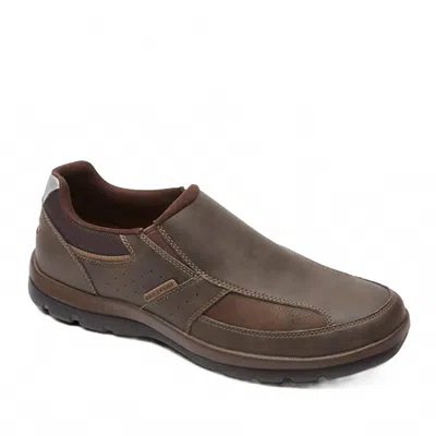 ROCKPORT MEN'S GET YOUR KICKS SLIP-ON IN BROWN