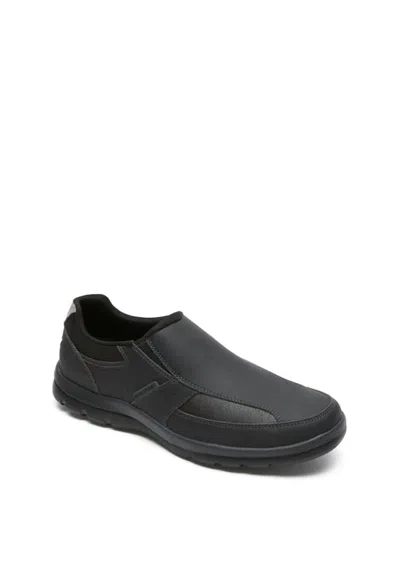 Rockport Men's Get Your Kicks Slip-on Shoes In Black In Black