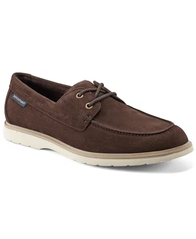 Rockport Men's Hartley Casual Boat Shoe In Dark Brown