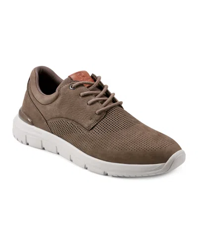 Rockport Men's Jaimie Lace-up Round Toe Casual Sneakers In Dark Green Leather