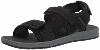 Rockport Men's Lucky Bay Sport 3 Strap Sandal In Black