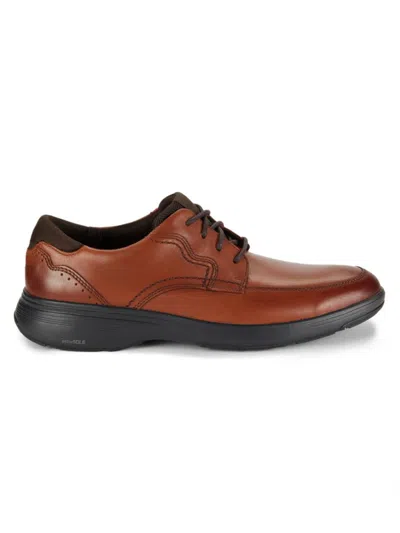 Rockport Men's Noah Leather Derby Shoes In New Brown
