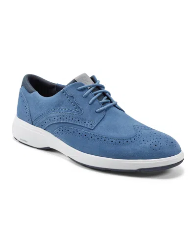 Rockport Men's Noah Wing Tip Oxford Shoe In Light Blue