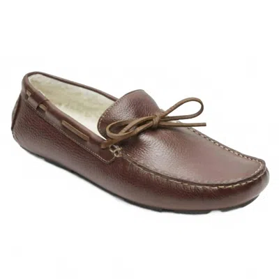Rockport Men's Rhyder Tie Slipper In Mahogany In Brown
