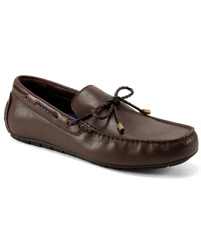 Rockport Men's Taya Casual Slip On Flat Loafers In Dark Brown